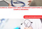 Clinical Assistant Oral Interview Questions & Sample Answers