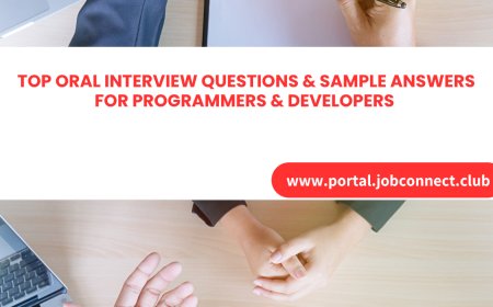 Top Oral Interview Questions & Sample Answers for Programmers & Developers